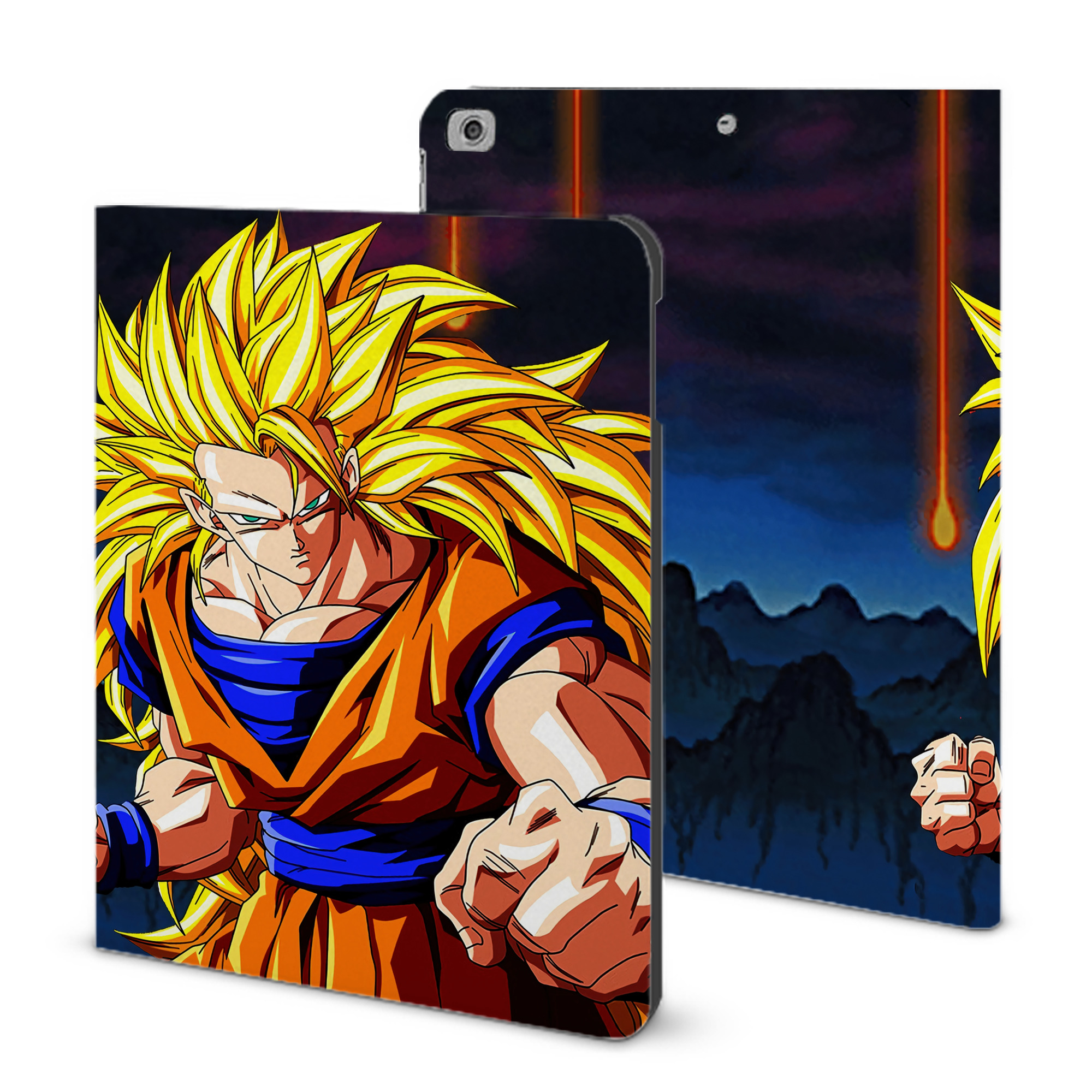 （画像用） ドラゴンボール DRAGON BALL IPad ケース ブック型 PUレザー TPU 耐衝撃 軽量 薄型 ペン収納なし 全面保護 IPad 各モデル対応